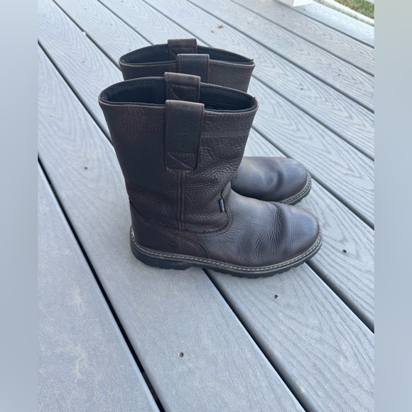 Men’s Wolverine brown Leather Boots - Picture 2 of 7